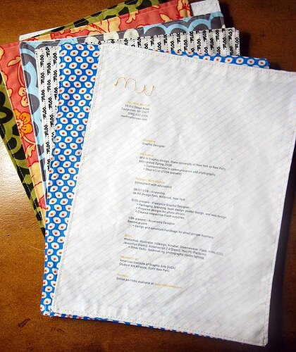 Melissa Washin Sewn Resume Melissa Washin Sewn Resume